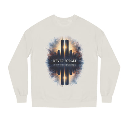 Never Forget Memorial Sweatshirt — 9/11 Tribute Crewneck
