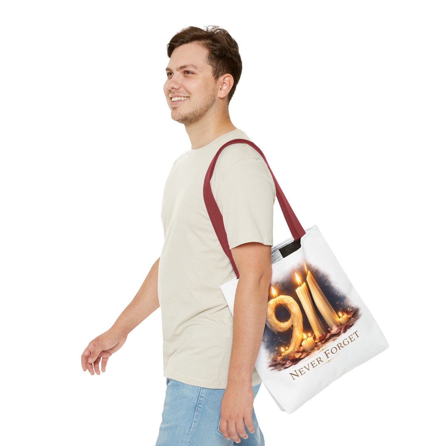 9/11 Never Forget Memorial Tote Bag