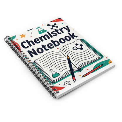 Chemistry Notebook Spiral Ruled Journal — Science Student Lab Notebook