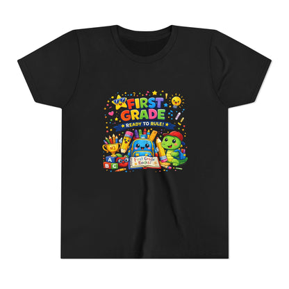 First Grade Youth T‑Shirt – "First Grade Ready to Rule" Cute Back-to-School Tee