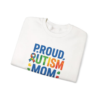 Proud Autism Mom Crewneck Sweatshirt