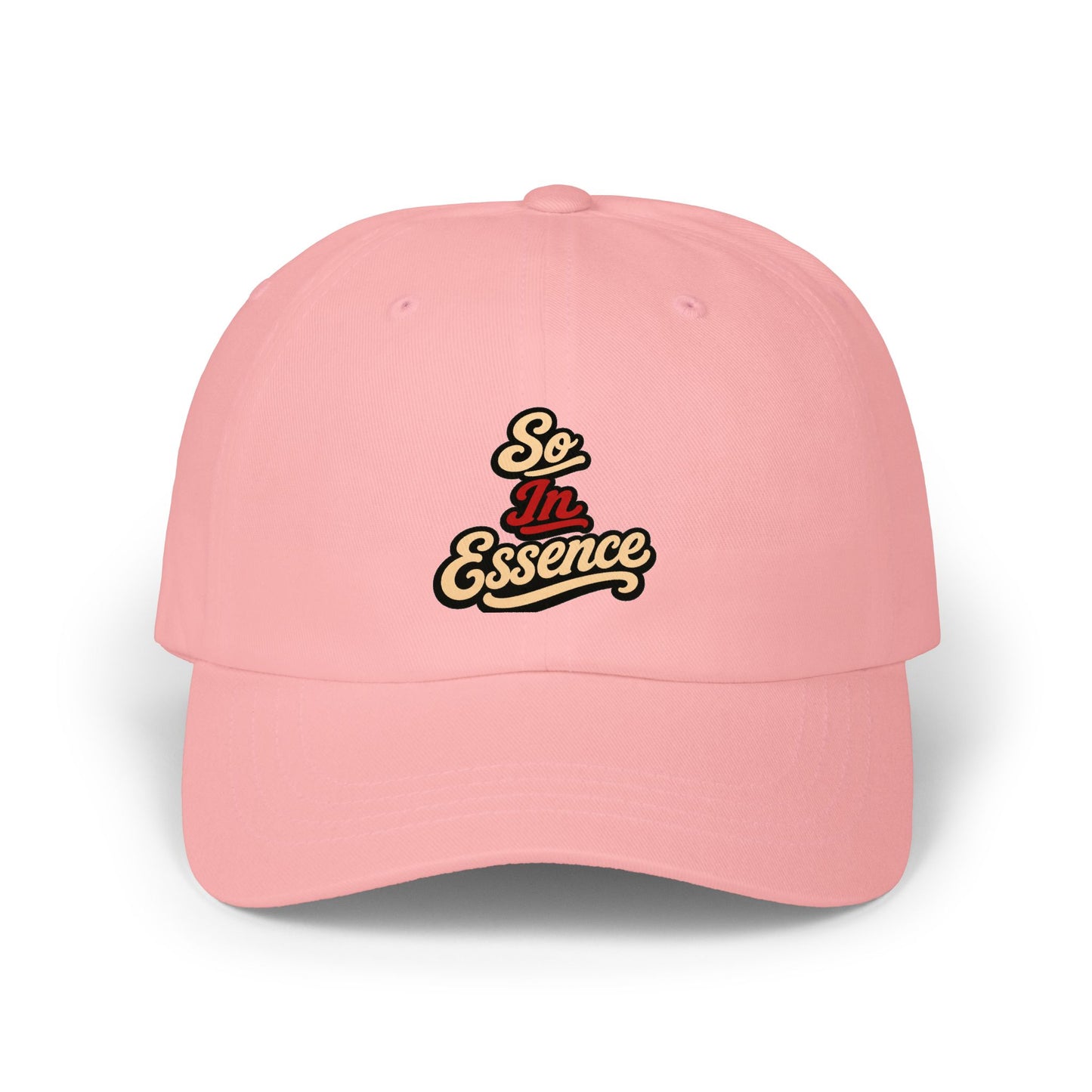 Dad Cap — "So In Essence" Retro Script Embroidered Baseball Hat