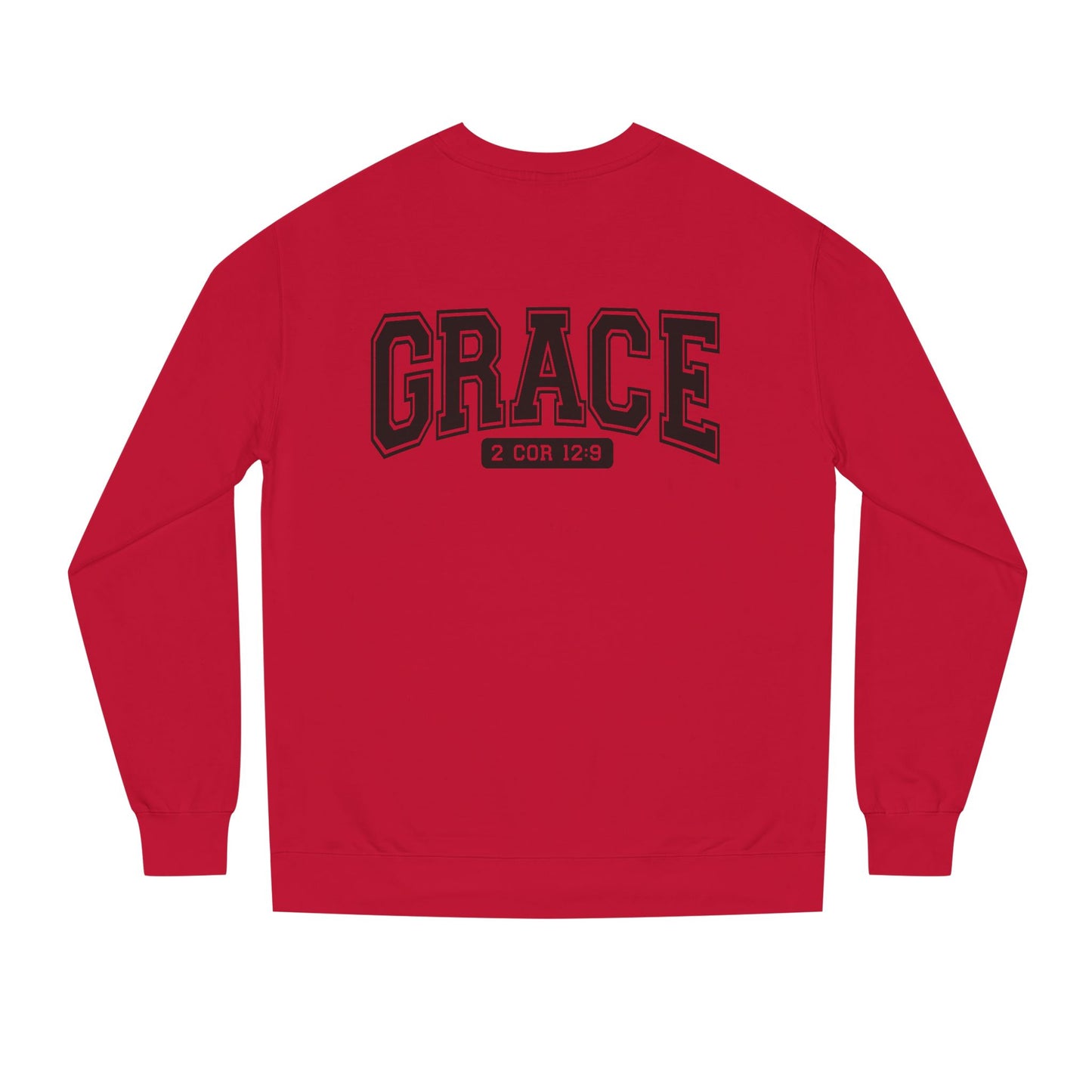 Grace Crewneck Sweatshirt – 'GRACE' 2 Cor 12:9 Christian Pullover