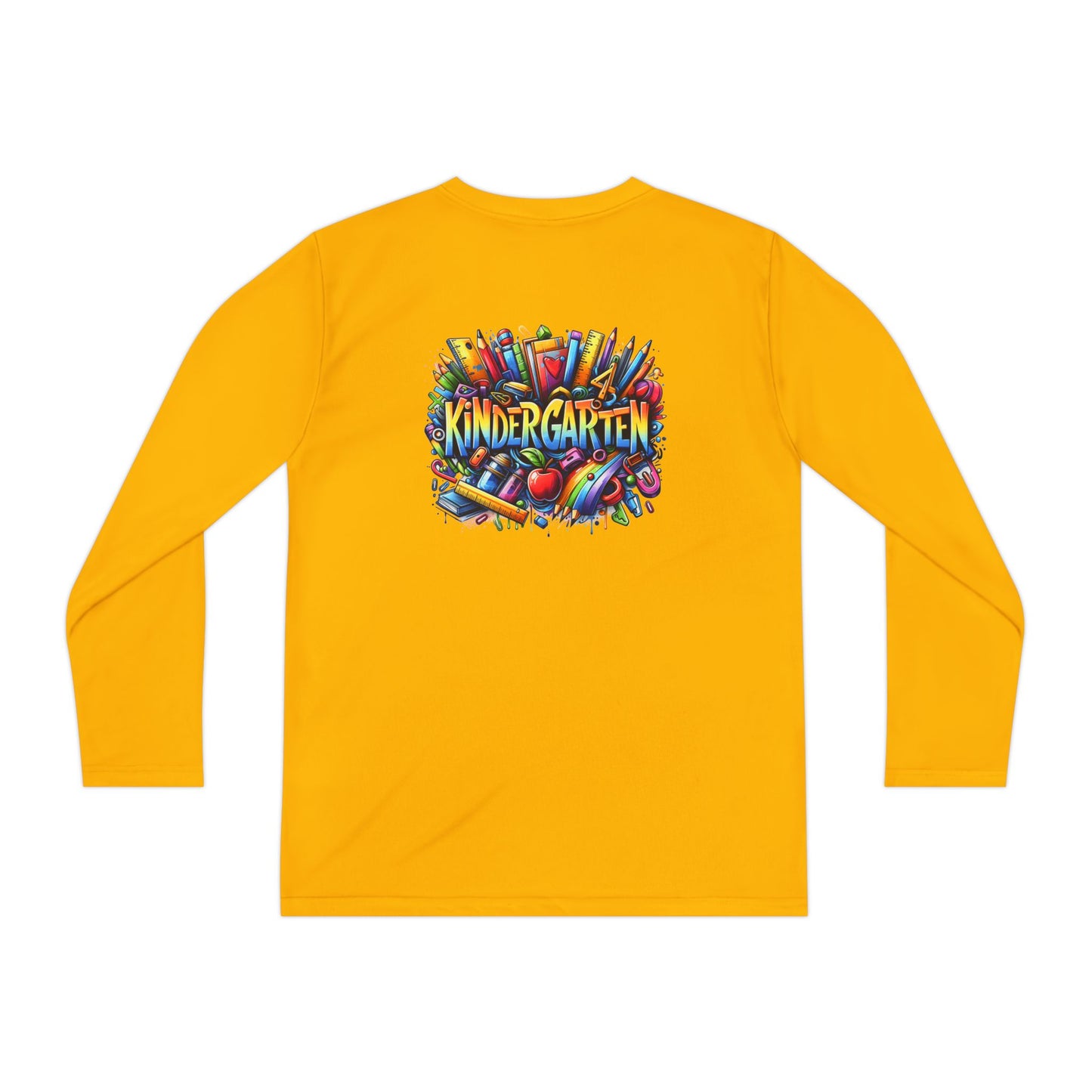 Kindergarten Crayons Youth Long Sleeve Tee