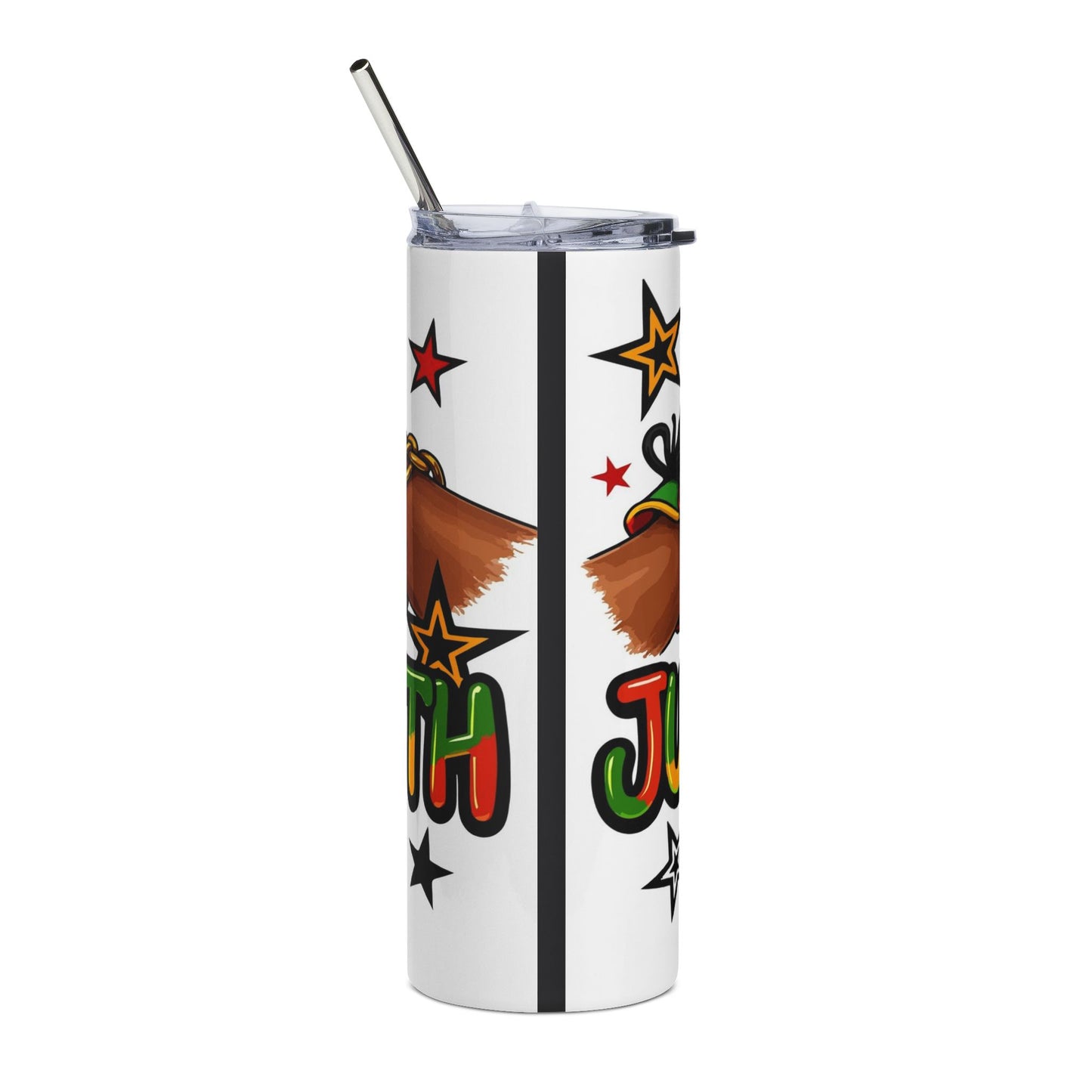 20oz Tumbler — Juneteenth Vibes Stainless Steel Travel Cup