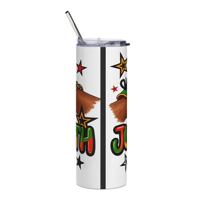 20oz Tumbler — Juneteenth Vibes Stainless Steel Travel Cup