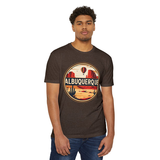 Albuquerque Desert Retro T-Shirt — Vintage Hot Air Balloon Southwest Travel Tee