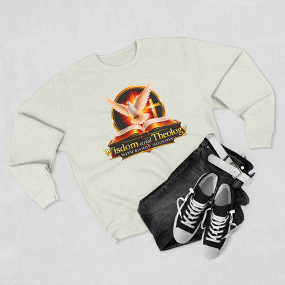 Wisdom & Theology Sweatshirt — Dove, Bible & Cross Christian Crewneck