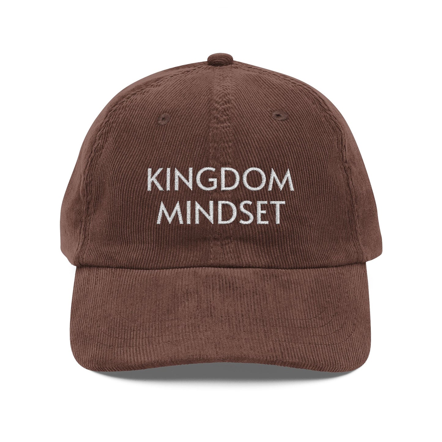 Kingdom Mindset Embroidered Corduroy Cap