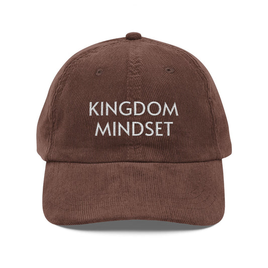 Kingdom Mindset Embroidered Corduroy Cap