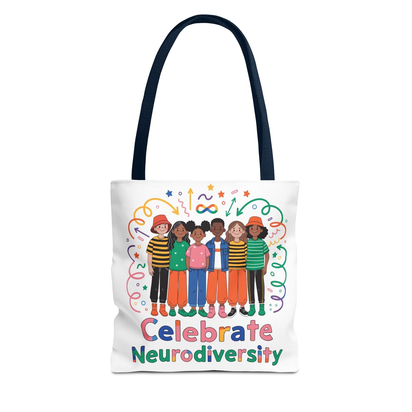 Celebrate Neurodiversity Tote Bag — Inclusive Pride Reusable Shopper