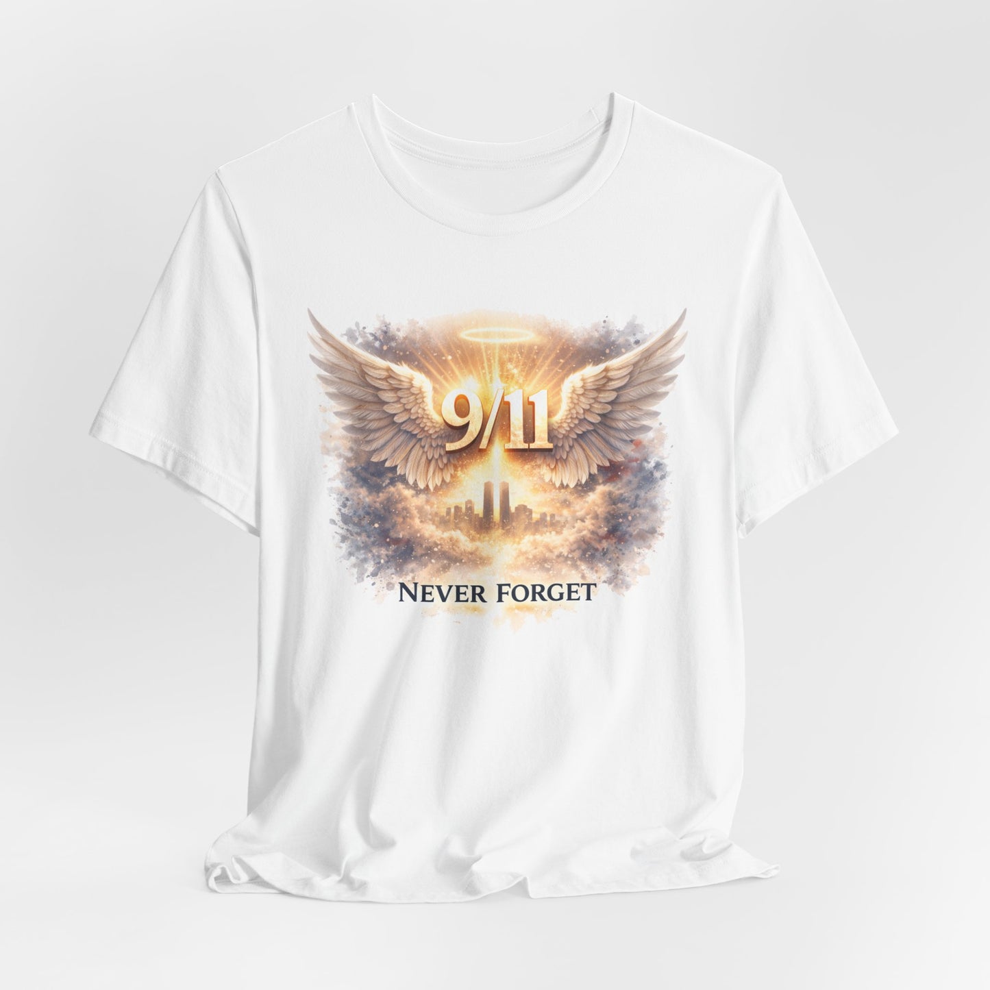 9/11 Never Forget T-Shirt — Memorial Tribute Tee