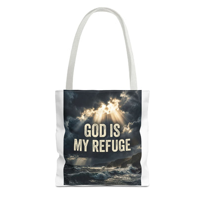 "God Is My Refuge" Tote Bag