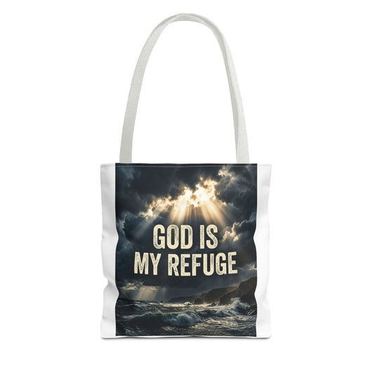 "God Is My Refuge" Tote Bag