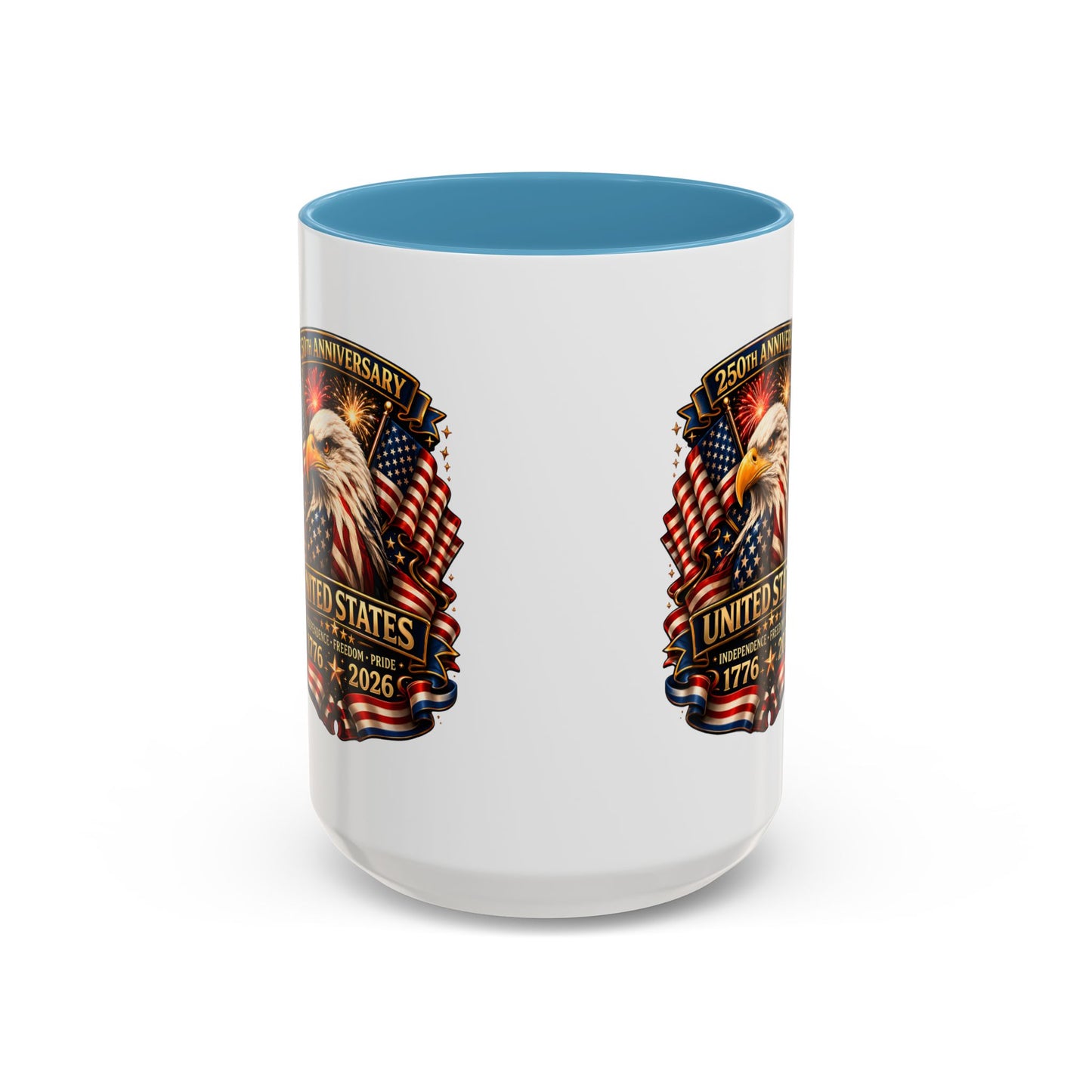 Patriotic Eagle Coffee Mug - United States 250th Anniversary 1776-2026