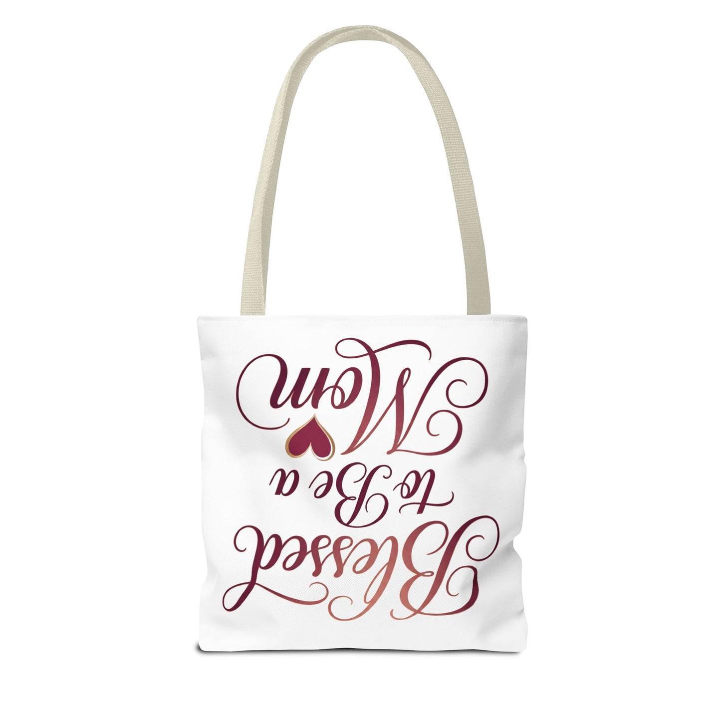Blessed to Be a Mom Tote Bag – Mother's Day Floral Script Gift