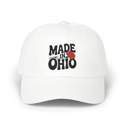 Dad Cap — "Made in Ohio" Rose Embroidered Hat