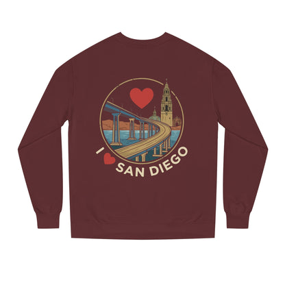 I Heart San Diego Sweatshirt — Balboa Park & Coronado Bridge Crewneck