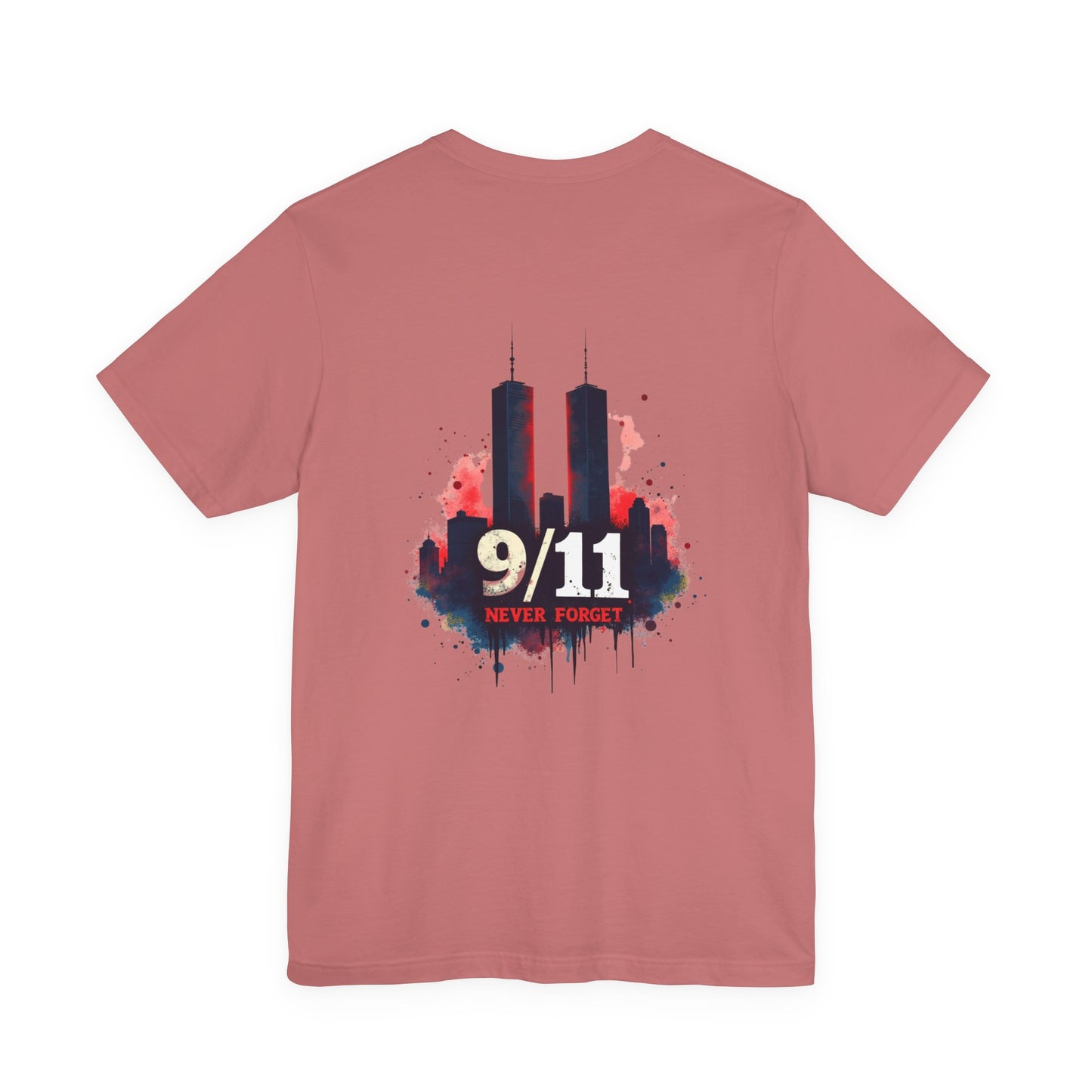 9/11 Never Forget T-Shirt — World Trade Center Memorial Tee