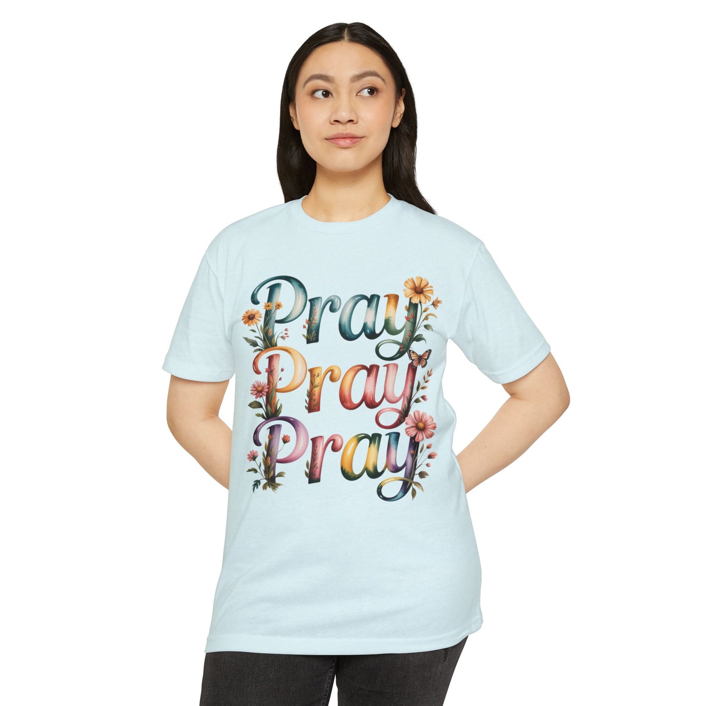 Pray Pray Pray Floral T-Shirt