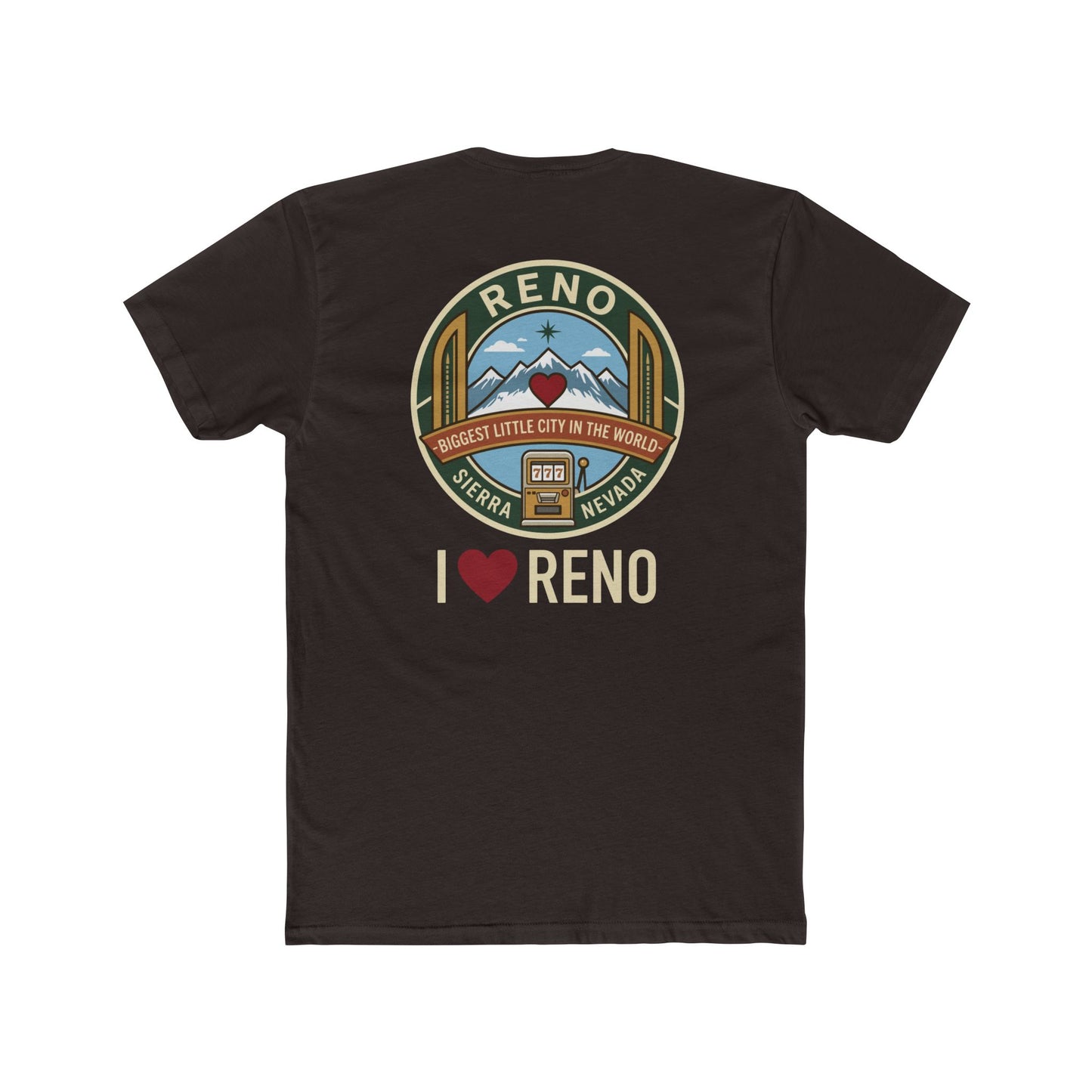 Reno Vintage Badge T-Shirt — I  Reno Retro Cityscape Tee