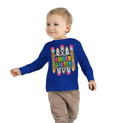 Kindergarten Pencils Toddler Long Sleeve Tee