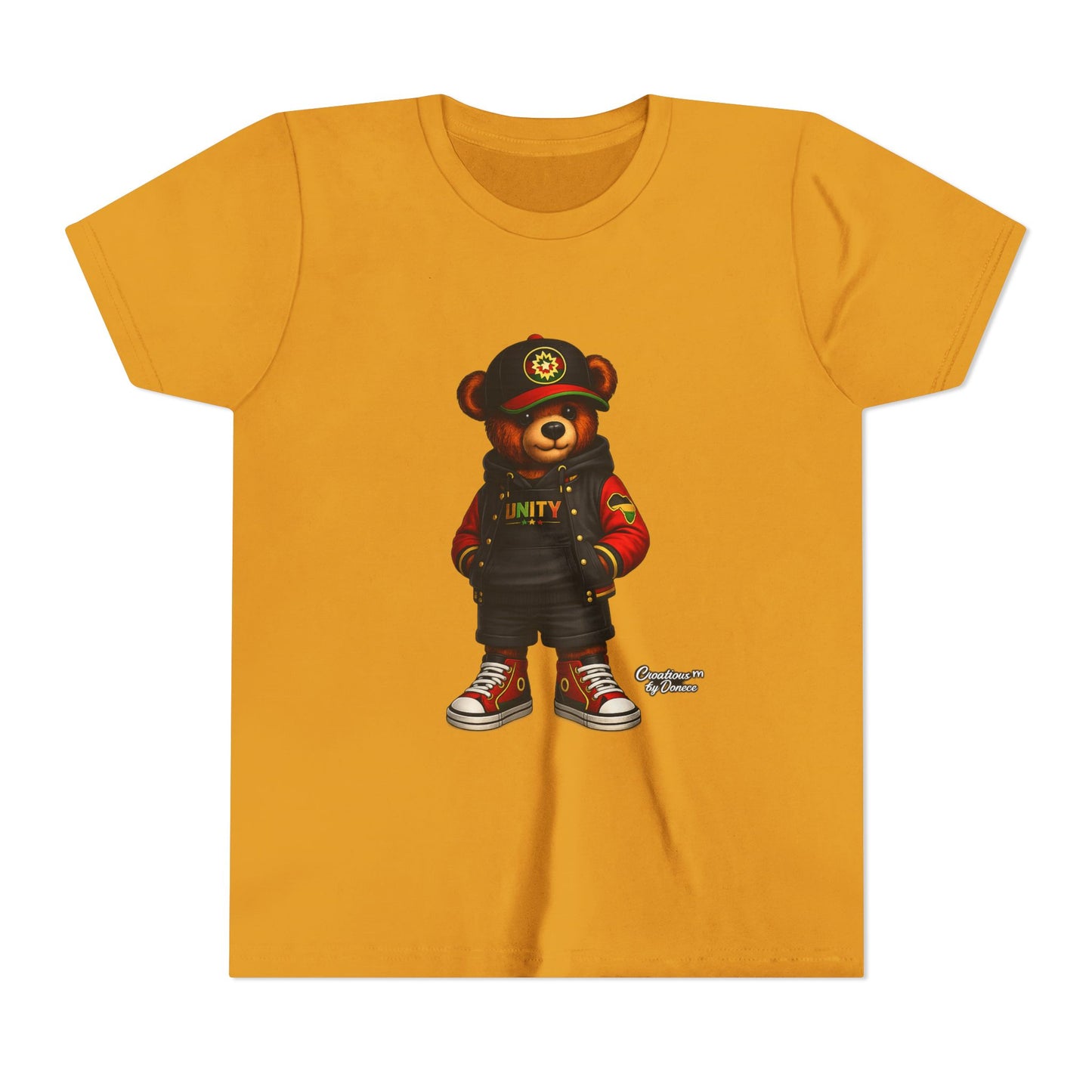 Youth Tee — 'Unity' Streetwear Teddy Bear Graphic Shirt
