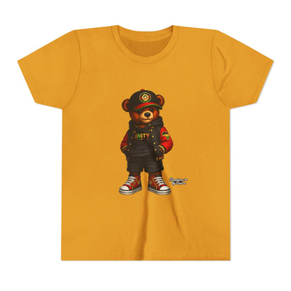 Youth Tee — 'Unity' Streetwear Teddy Bear Graphic Shirt
