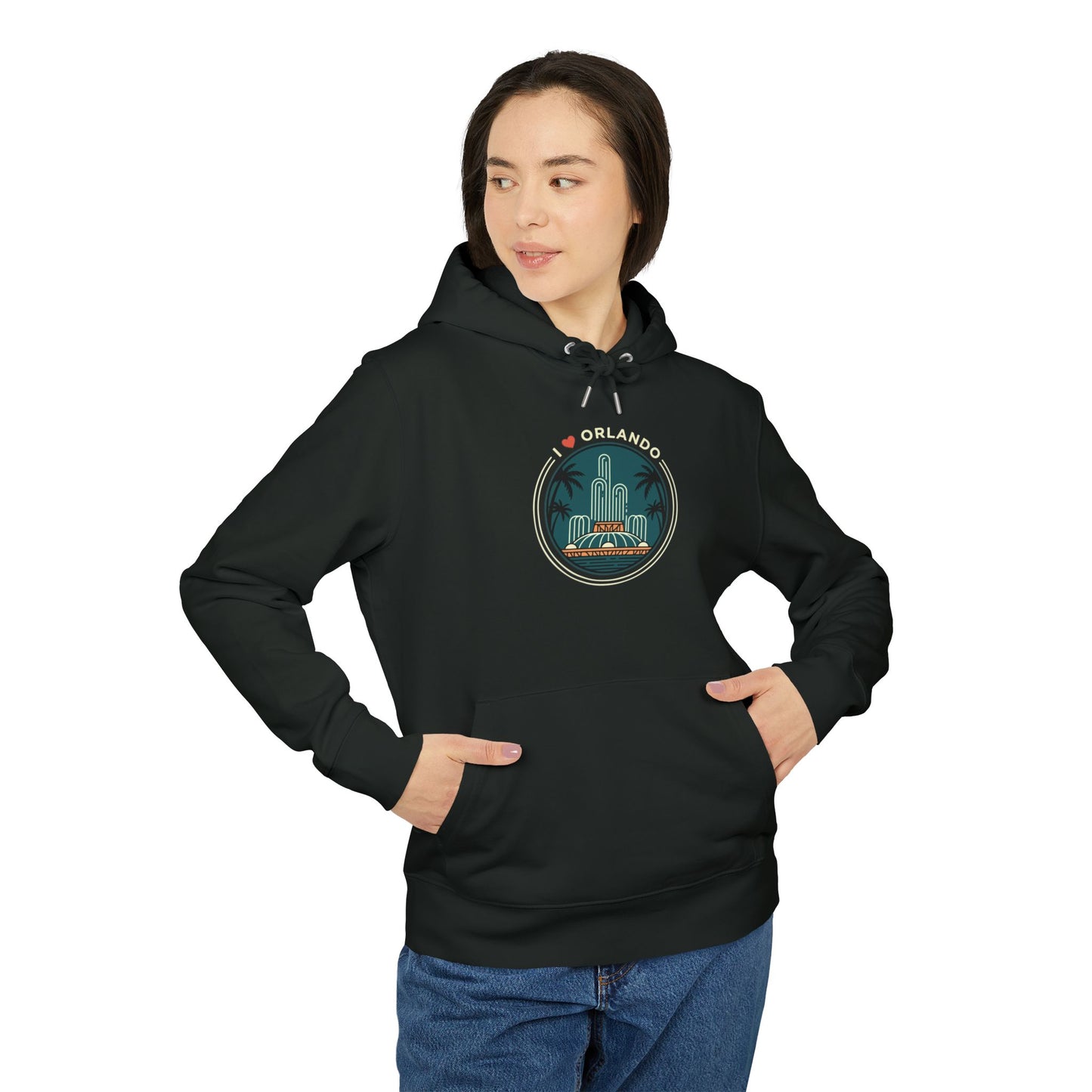 Orlando Retro Skyline Hoodie — I  Orlando Graphic Pullover