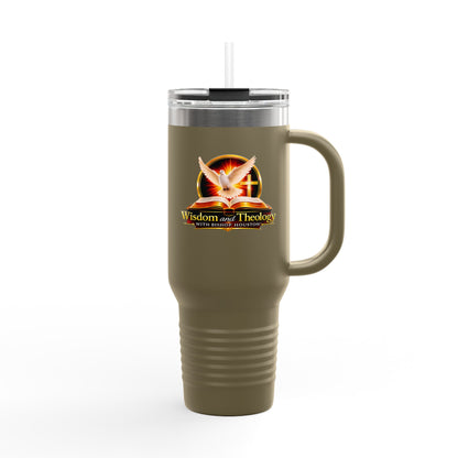 40oz Insulated Travel Mug – Wisdom & Theology Logo Stainless Steel Tumbler