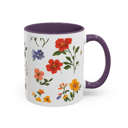 Floral "Her Love Is the Quiet Strength" Accent Coffee Mug — Inspirational Mother's Day Gift