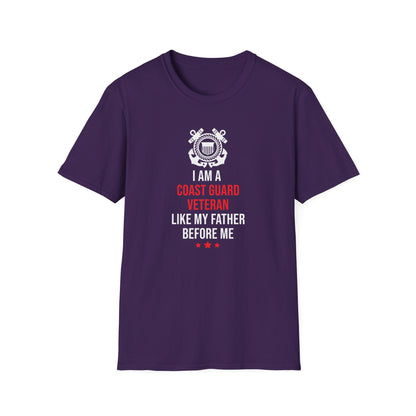 I Am A Coast Guard Veteran Like My Father Before Me T-Shirt
