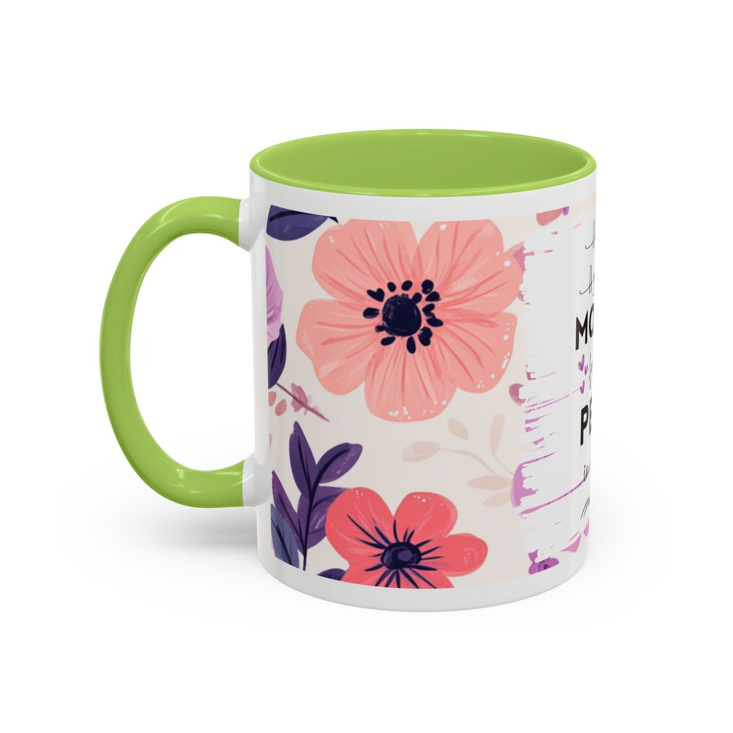 Mother Peace Floral Coffee Mug — "A quiet light, a guiding hand..." Memorial Tribute Mug
