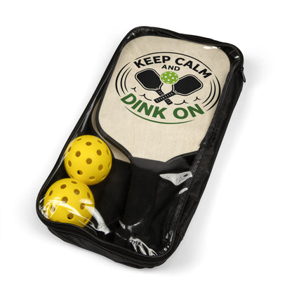 Keep Calm and Dink On Pickleball Paddle Set