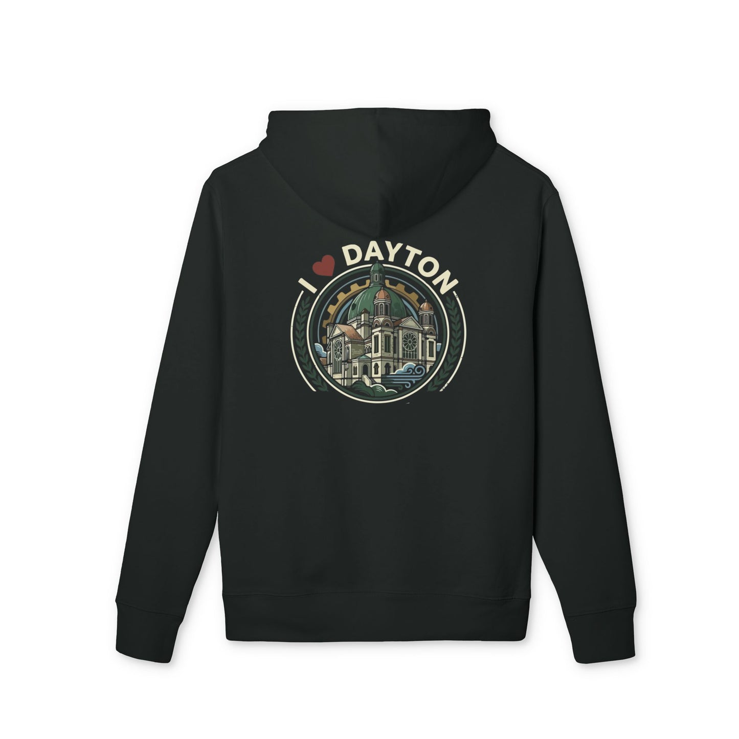 Dayton Vintage Hoodie — I  Dayton Cityscape Pullover