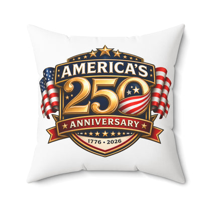 America's 250th Anniversary Throw Pillow — 1776-2026 Patriotic Decorative Cushion