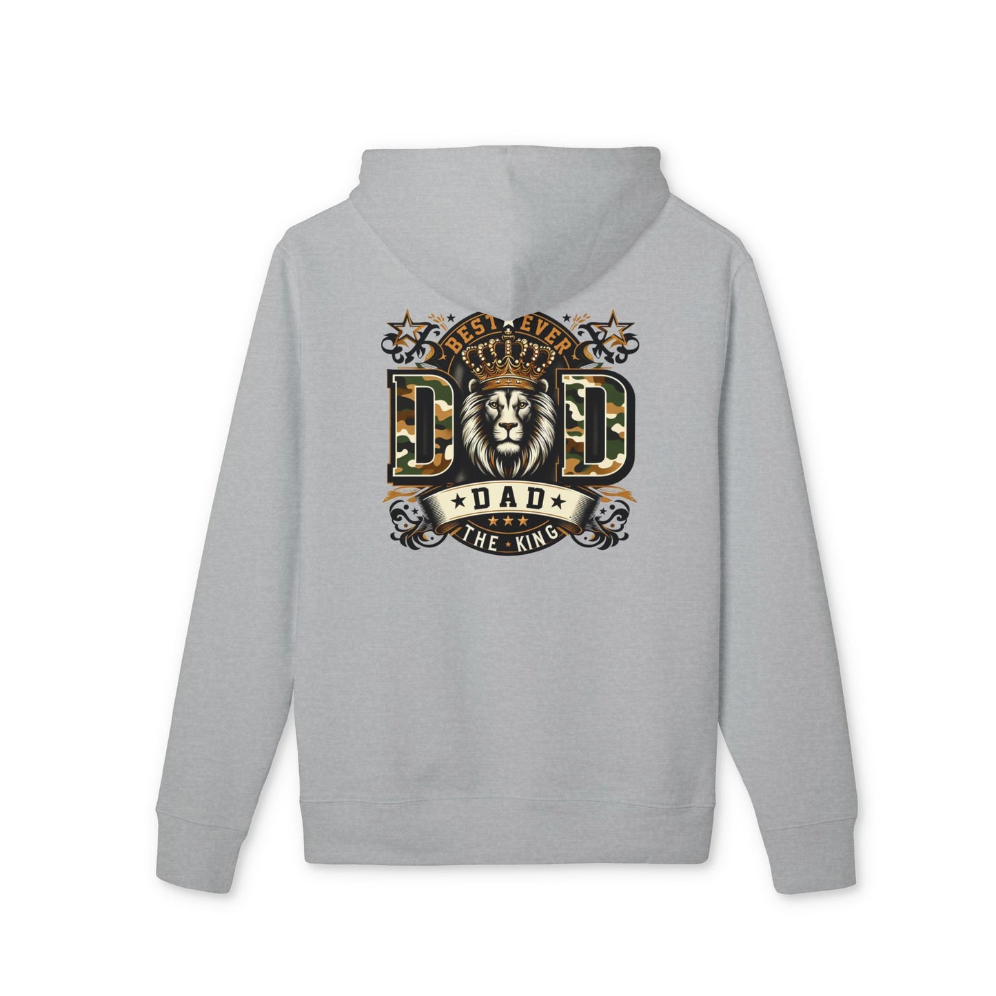 Dad The King Lion Hoodie — Father's Day Vintage Crest Sweatshirt