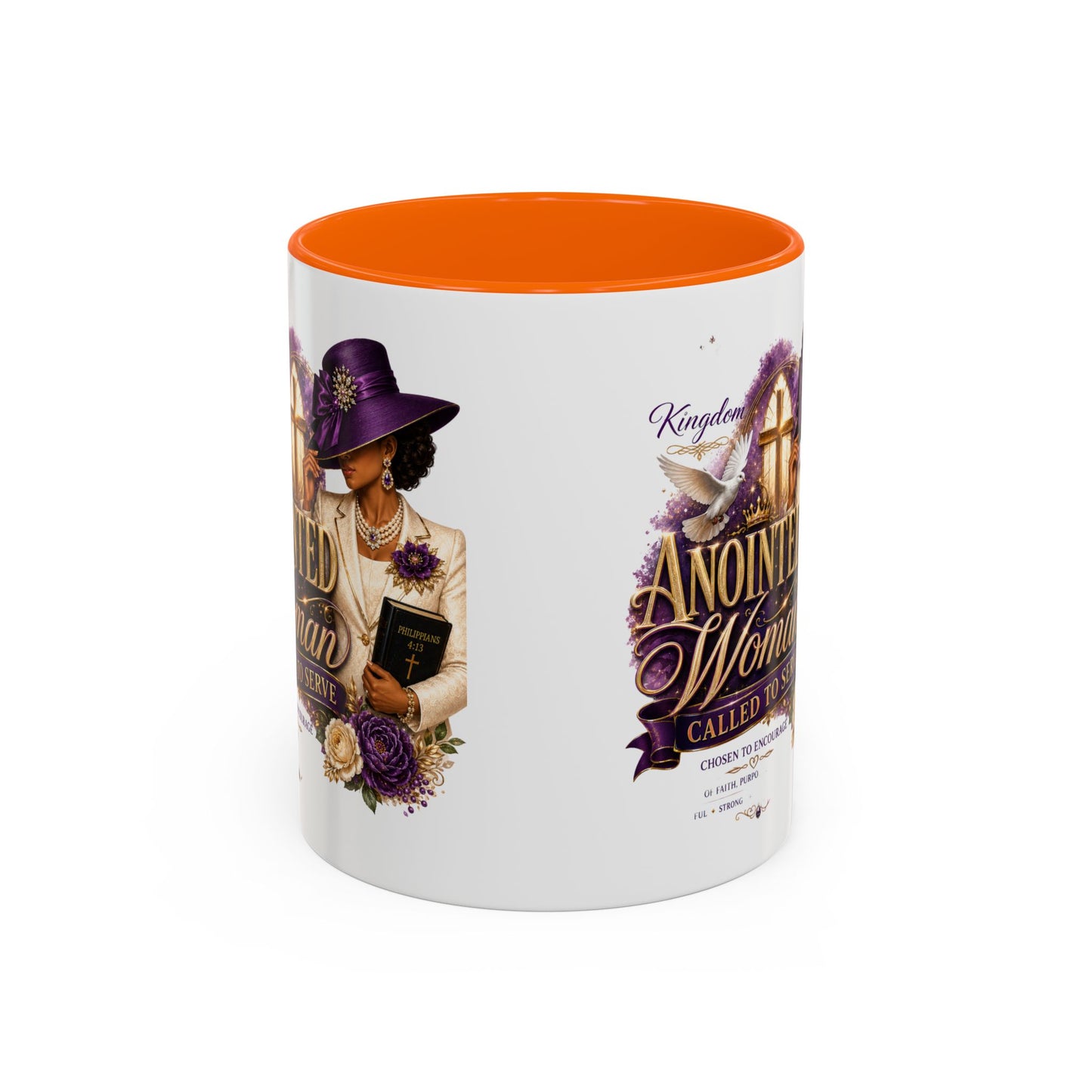 Anointed Woman Coffee Mug — Faithful, Called to Serve Accent Mug (11/15oz)