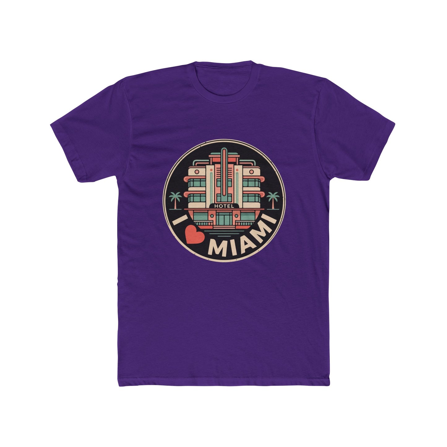Miami Art Deco T‑Shirt — I  Miami Retro Travel Tee