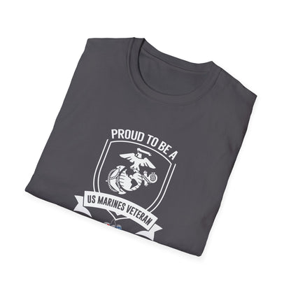 Proud to Be a Us Marines Veteran T-Shirt