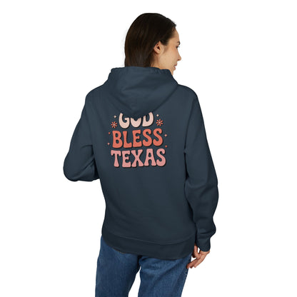 God Bless Texas Hoodie — Retro Floral Texas Pride Pullover