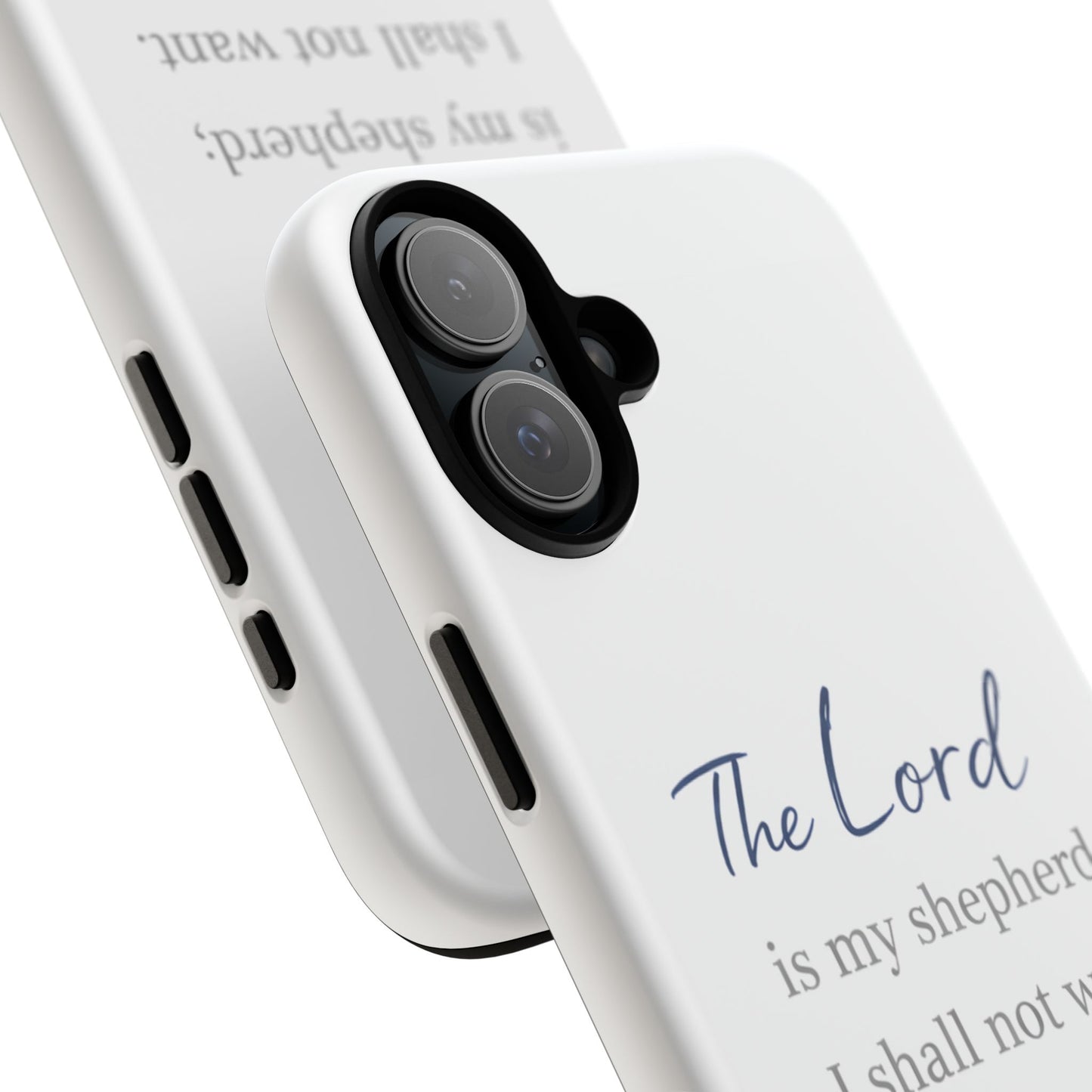 Psalm 23:1 Phone Case — "The Lord is my shepherd; I shall not want" Christian Protective Cover