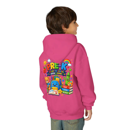 Pre-K Ready to Learn Youth Hoodie – Cute Back-to-School Preschool Sweatshirt