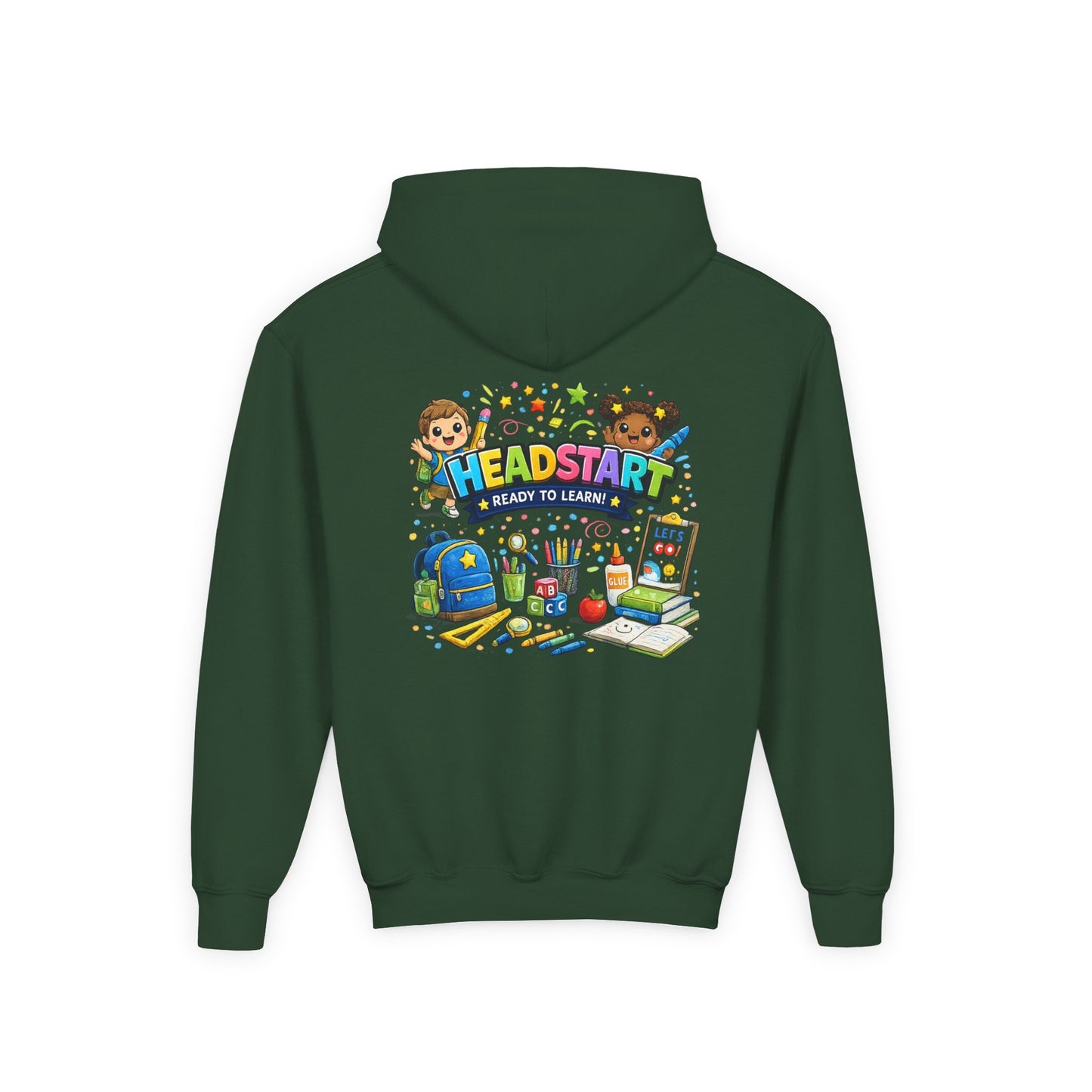 Head Start Kids Hoodie – 'Ready to Learn' Back-to-School Youth Sweatshirt