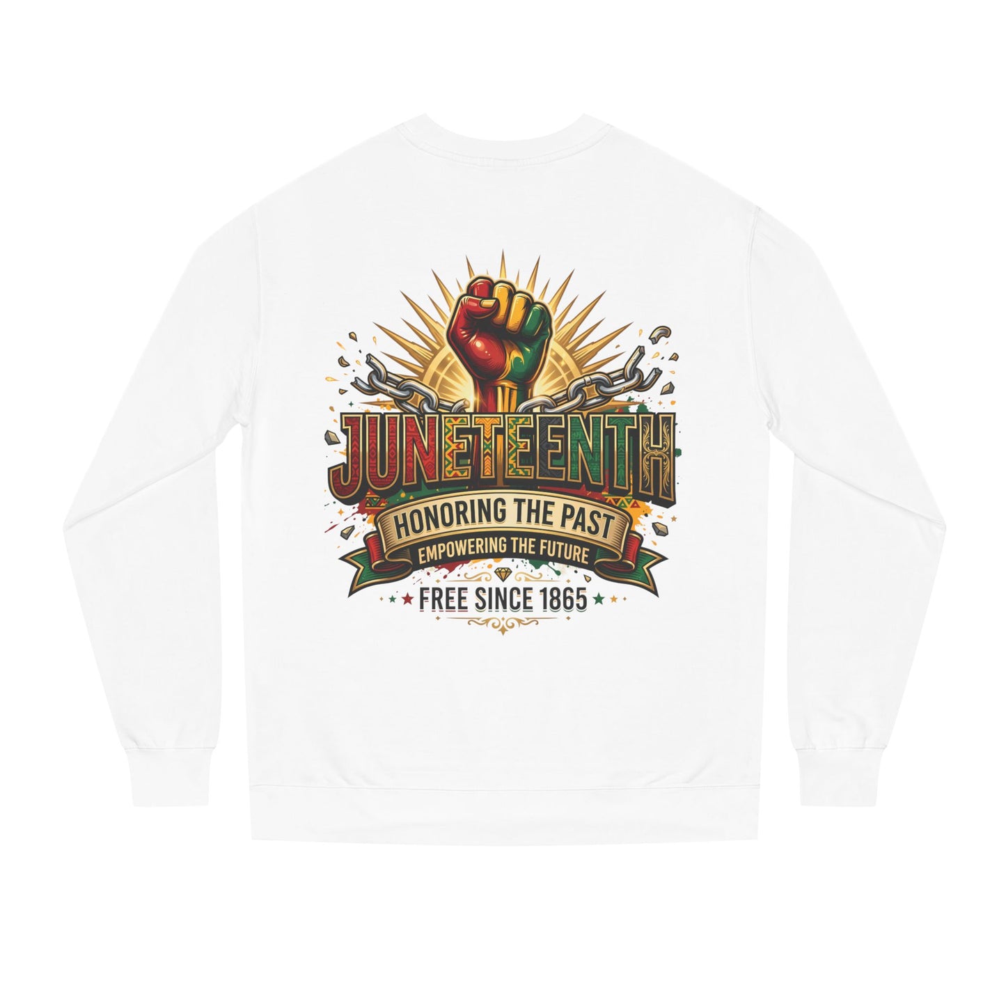 Juneteenth Sweatshirt — "Honoring the Past, Empowering the Future" Crewneck