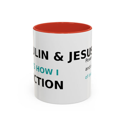 Christian Diabetes Coffee Mug – "Powered by Faith and a Little Bit of Insulin" Accent Mug (11/15oz)