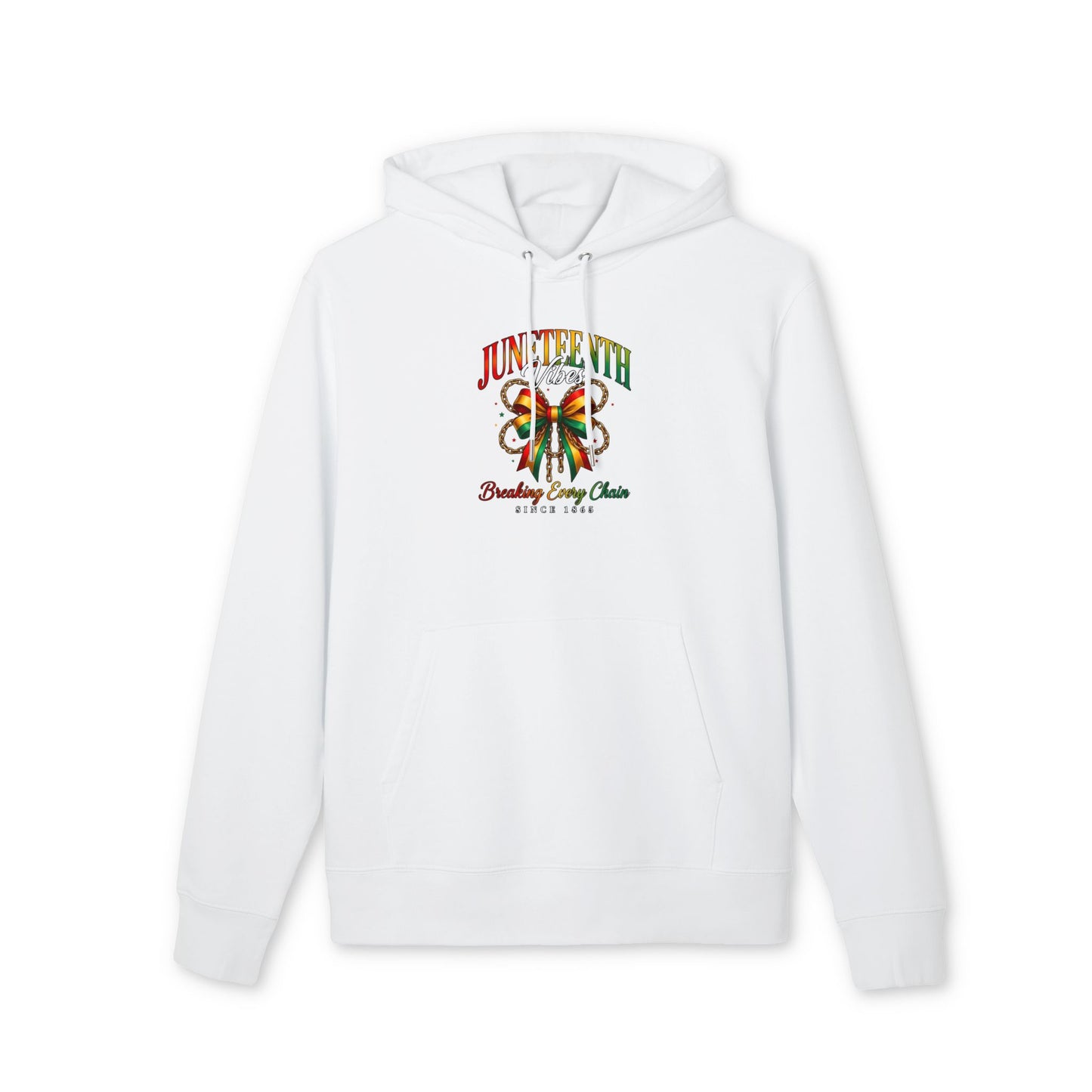 Juneteenth Ribbon Hoodie – "Breaking Every Chain" Celebration Sweatshirt