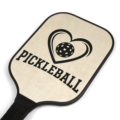 Pickleball Paddle Set – Heart & Ball Design Kit with 2 Paddles and Balls