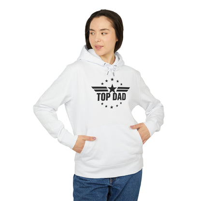Top Dad Hoodie — Bold Star Emblem Pullover for Father’s Day