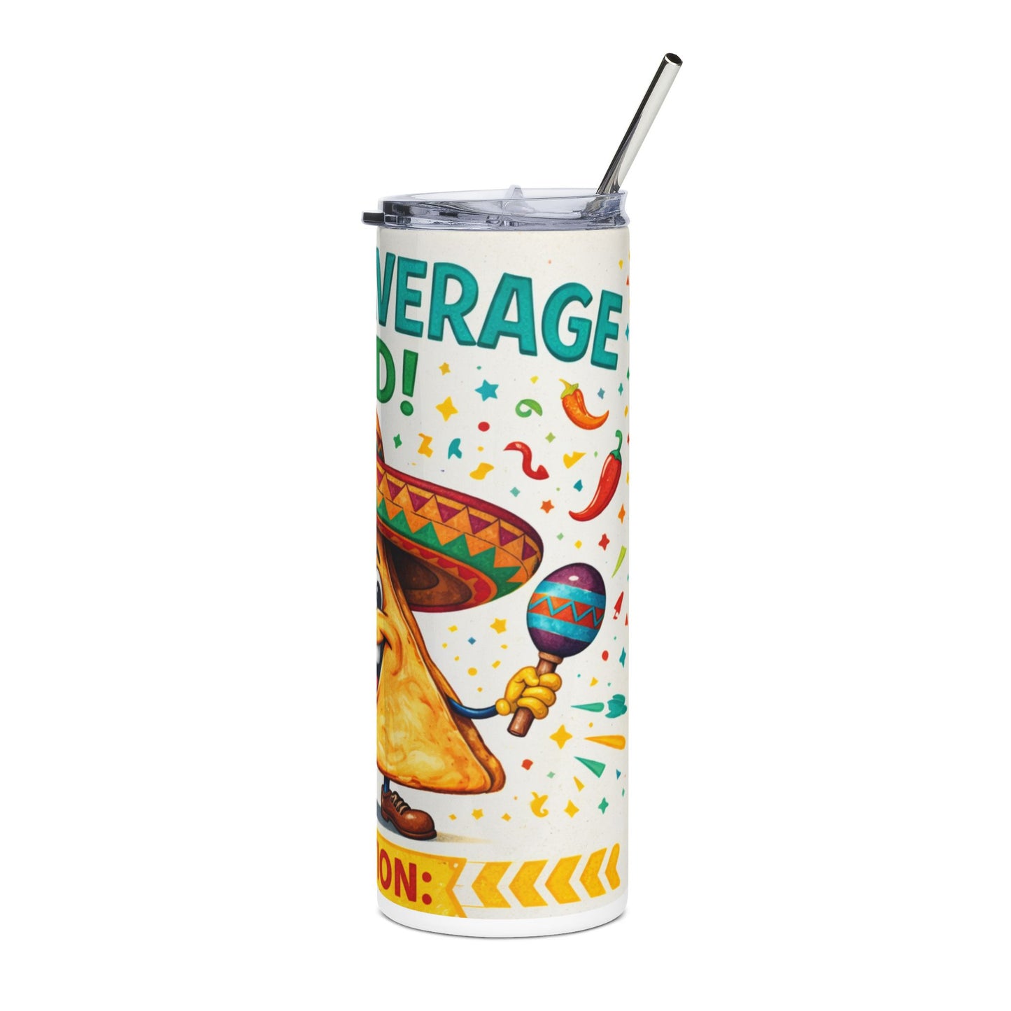20oz Tumbler — "Nacho Average Dad" Fiesta Stainless Steel Travel Cup
